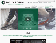 Tablet Screenshot of polyform.com